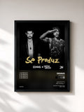 #noir Tableau de l'album Se Produz de DENNIS, cadre noir, imprimé et encadré en France