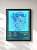 #noir Tableau de l'album Closer Remixed - Vol. 3 de Tegan and Sara, cadre noir, imprimé et encadré en France