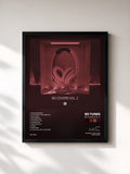 #noir Tableau de l'album 8D Covers Vol. 2 de 8D Tunes, cadre noir, imprimé et encadré en France