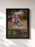 #noir Tableau de l'album The Two of Us de Chloe x Halle, cadre noir, imprimé et encadré en France