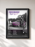 #noir Tableau de l'album Purple Haze 2 de Cam'ron, cadre noir, imprimé et encadré en France