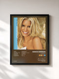 #noir Tableau de l'album In This Skin (Deluxe Edition) de Jessica Simpson, cadre noir, imprimé et encadré en France