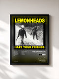 #noir Tableau de l'album Hate Your Friends de The Lemonheads, cadre noir, imprimé et encadré en France