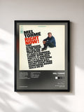 #noir Tableau de l'album Right Now! de Mel Tormé, cadre noir, imprimé et encadré en France