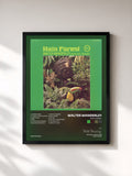 #noir Tableau de l'album Rain Forest de Walter Wanderley, cadre noir, imprimé et encadré en France