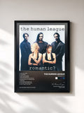 #noir Tableau de l'album Romantic? de The Human League, cadre noir, imprimé et encadré en France