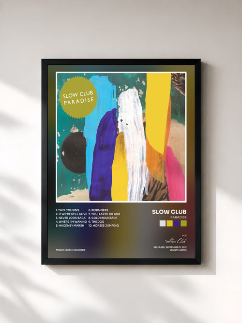 Slow Club · Paradise — Affiche encadrée