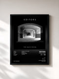 #noir Tableau de l'album The Back Room de Editors, cadre noir, imprimé et encadré en France