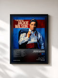 #noir Tableau de l'album The Definitive Jackie Wilson de Jackie Wilson, cadre noir, imprimé et encadré en France