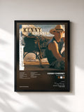 #noir Tableau de l'album Be As You Are de Kenny Chesney, cadre noir, imprimé et encadré en France