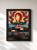 #noir Tableau de l'album Combattente de Fiorella Mannoia, cadre noir, imprimé et encadré en France