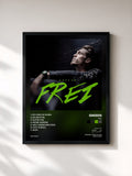 #noir Tableau de l'album Frei de GReeeN, cadre noir, imprimé et encadré en France