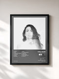 #noir Tableau de l'album nightsongs de Yael Naim, cadre noir, imprimé et encadré en France