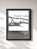 #noir Tableau de l'album Payung Teduh de Payung Teduh, cadre noir, imprimé et encadré en France