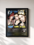 #noir Tableau de l'album Against All Odds de N-Dubz, cadre noir, imprimé et encadré en France