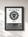 #noir Tableau de l'album Hella Cash Gang (Vol. 2) de Josylvio, cadre noir, imprimé et encadré en France
