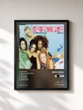 #noir Tableau de l'album 2 Become 1 de Spice Girls, cadre noir, imprimé et encadré en France