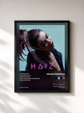 #noir Tableau de l'album HAIZ de Hailee Steinfeld, cadre noir, imprimé et encadré en France