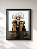 #noir Tableau de l'album La Fama Que Camina de J Alvarez, cadre noir, imprimé et encadré en France