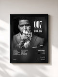 #noir Tableau de l'album 007 de Zack Ink, cadre noir, imprimé et encadré en France