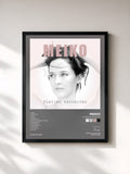 #noir Tableau de l'album Playing Favorites de Meiko, cadre noir, imprimé et encadré en France
