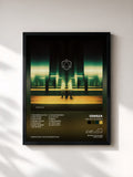 #noir Tableau de l'album The Last Goodbye de ODESZA, cadre noir, imprimé et encadré en France