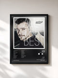 #noir Tableau de l'album All The Best de ATB, cadre noir, imprimé et encadré en France