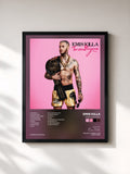 #noir Tableau de l'album Terza Stagione de Emis Killa, cadre noir, imprimé et encadré en France