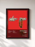 #noir Tableau de l'album Run The Jewels 2 de Run The Jewels, cadre noir, imprimé et encadré en France