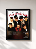 #noir Tableau de l'album Complete Madness de Madness, cadre noir, imprimé et encadré en France