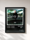 #noir Tableau de l'album Foolish Boy de Emma Hewitt, cadre noir, imprimé et encadré en France