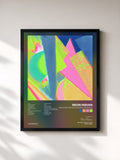 #noir Tableau de l'album Mind Ctrl: Psychic Chasms Possessed de Neon Indian, cadre noir, imprimé et encadré en France
