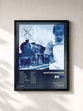#noir Tableau de l'album Big Train de Wynton Marsalis, cadre noir, imprimé et encadré en France
