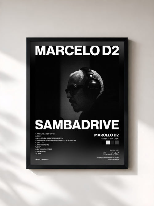 Marcelo D2 · Direct-to-Disc — Affiche encadrée