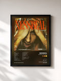 #noir Tableau de l'album Nessbeal Mix tape 2 de Nessbeal, cadre noir, imprimé et encadré en France