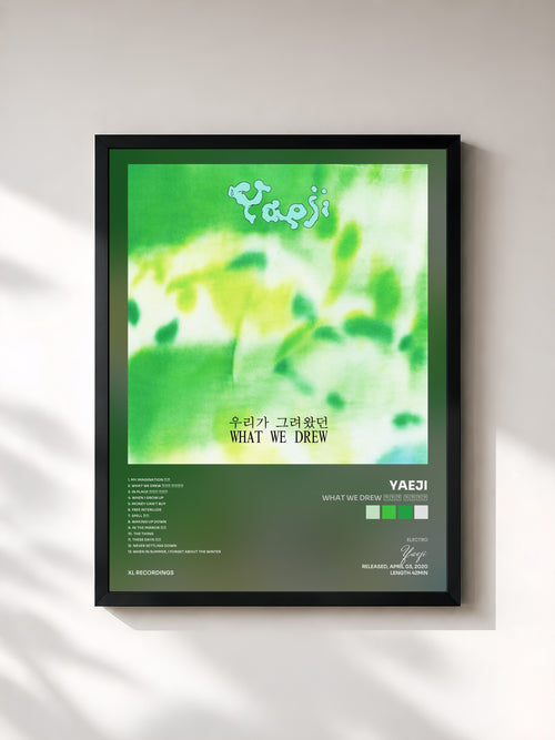 Yaeji · WHAT WE DREW 우리가 그려왔던 — Affiche encadrée