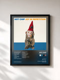 #noir Tableau de l'album Joy In Repetition de Hot Chip, cadre noir, imprimé et encadré en France