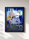 #noir Tableau de l'album Tirei de Letra de Gabriel e Rafael, cadre noir, imprimé et encadré en France