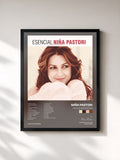 #noir Tableau de l'album Esencial Niña Pastori de Niña Pastori, cadre noir, imprimé et encadré en France