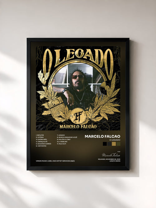 Marcelo Falcao · O LEGADO — Affiche encadrée