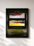 #noir Tableau de l'album In This Light and on This Evening de Editors, cadre noir, imprimé et encadré en France