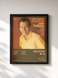 #noir The Shadow of Your Smile von Andy Williams als gerahmter Kunstdruck, schwarzer Rahmen, gedruckt und gerahmt in Frankreich