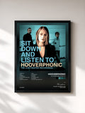 #noir Tableau de l'album Sit Down And Listen To de Hooverphonic, cadre noir, imprimé et encadré en France