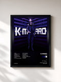 #noir Tableau de l'album 01.10 de K-Maro, cadre noir, imprimé et encadré en France
