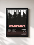 #noir Tableau de l'album Heads Up de Warpaint, cadre noir, imprimé et encadré en France