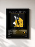 #noir Tableau de l'album Rocking Rhythm de Shakin' Stevens, cadre noir, imprimé et encadré en France