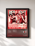 #noir Tableau de l'album The 3rd Album ‘Red Light’ de F(x), cadre noir, imprimé et encadré en France