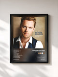 #noir Tableau de l'album Songs For My Mother de Ronan Keating, cadre noir, imprimé et encadré en France