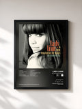 #noir Tableau de l'album No Goodbye At All de Lady Linn, cadre noir, imprimé et encadré en France