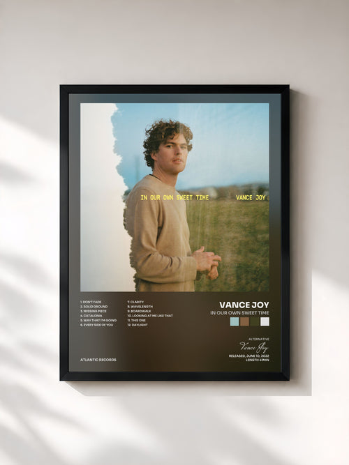 Vance Joy · In Our Own Sweet Time — Affiche encadrée
